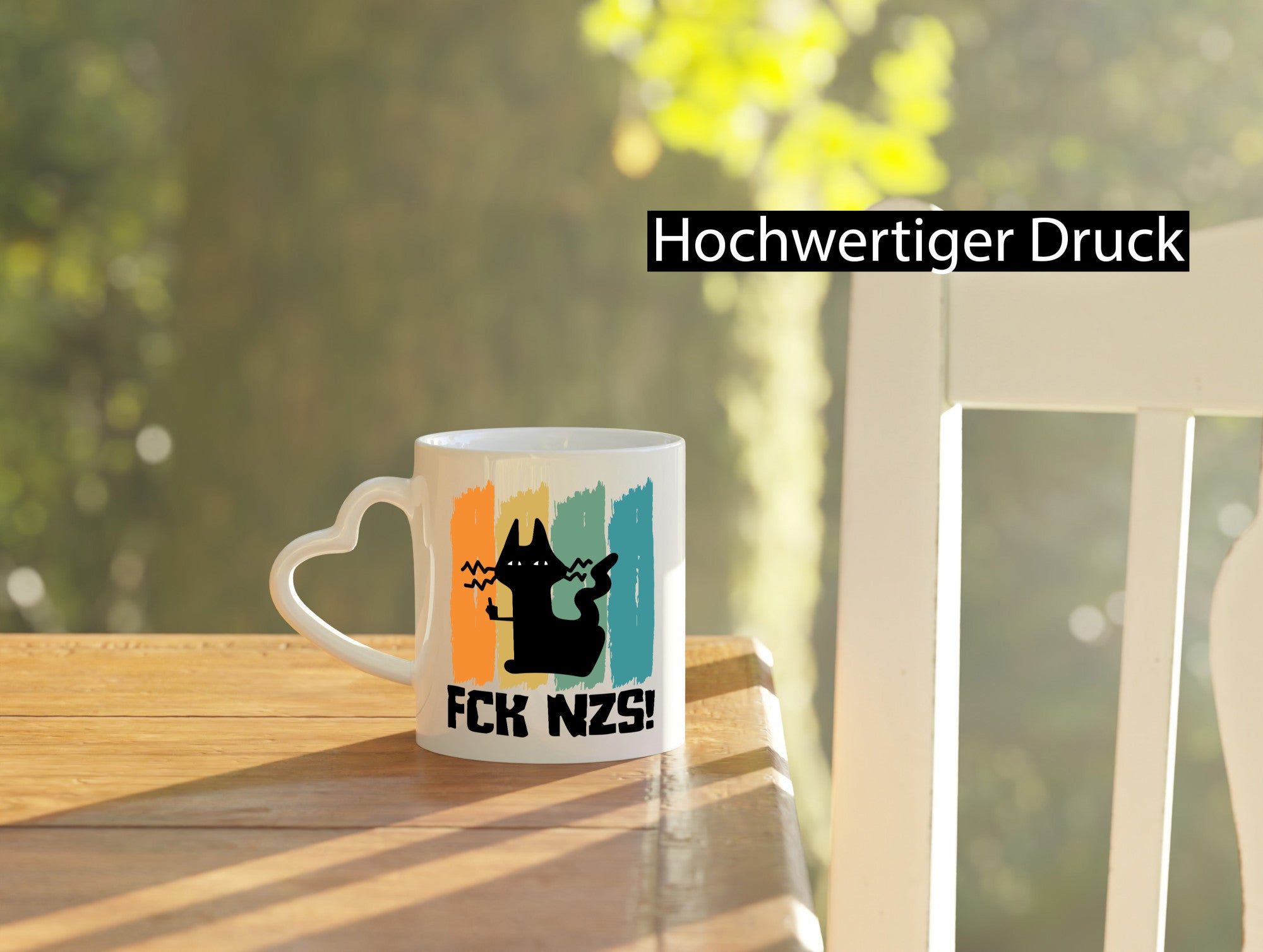 FCK NZS! | Katze Geschenkidee Tierliebhaber Humor Tasse