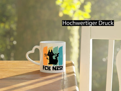 FCK NZS! | Katze Geschenkidee Tierliebhaber Humor Tasse
