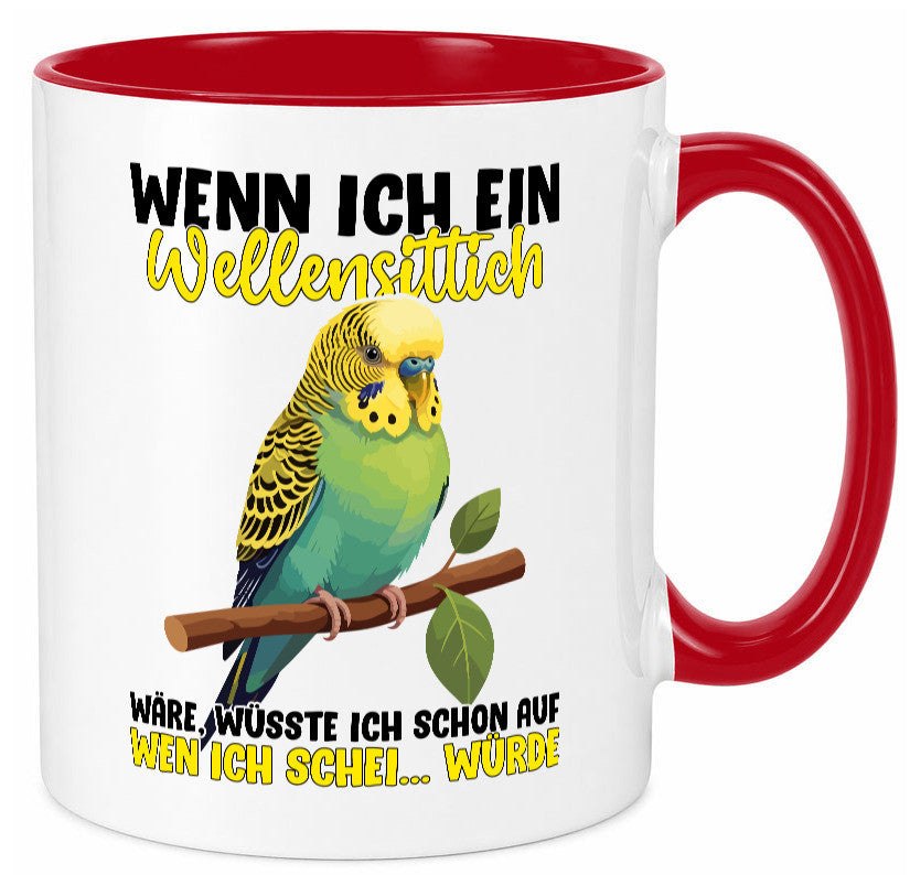 Wellensittich | Vogelbesitzer Humor Geschenkidee Tasse
