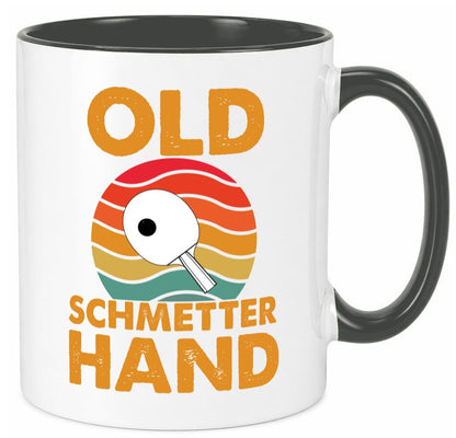 Old Schmetterhand | Vereinssport Tischtennis Spruch lustiger Geschenk Humor Tasse