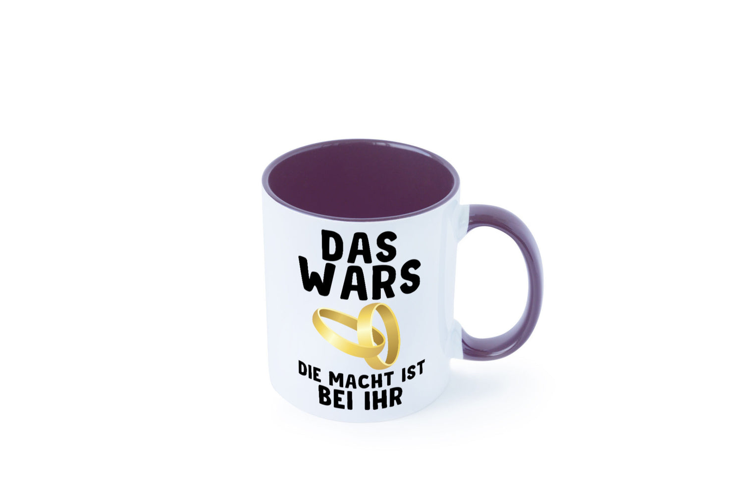 Die macht ist bei ihr | Hochzeit Tasse Ehemann Ehe Geschenk Humor Geschenkidee