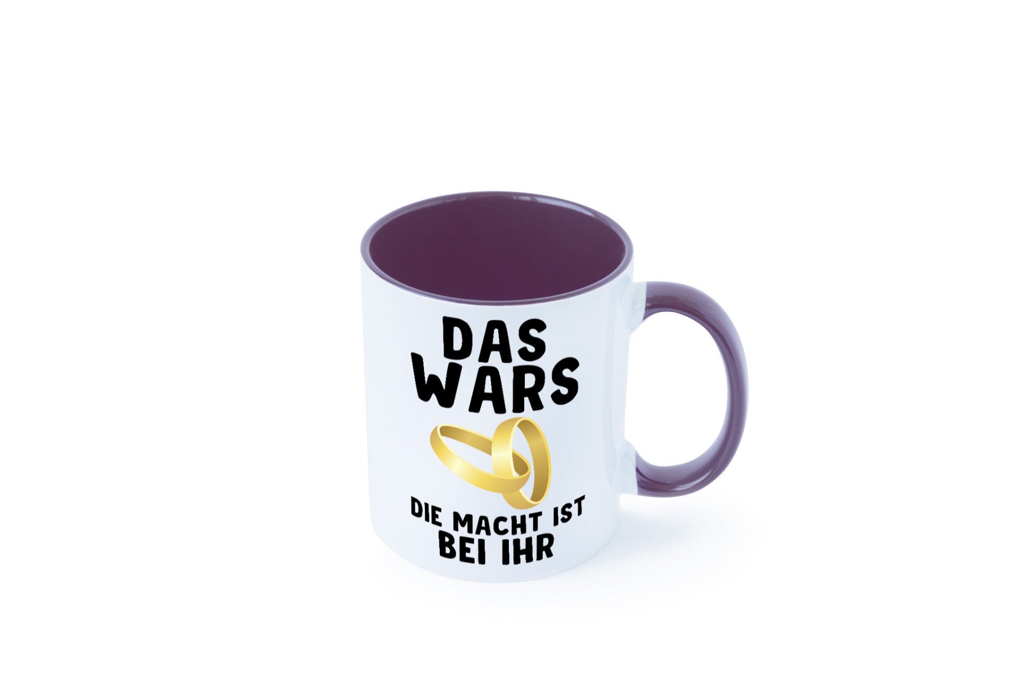 Die macht ist bei ihr | Hochzeit Tasse Ehemann Ehe Geschenk Humor Geschenkidee