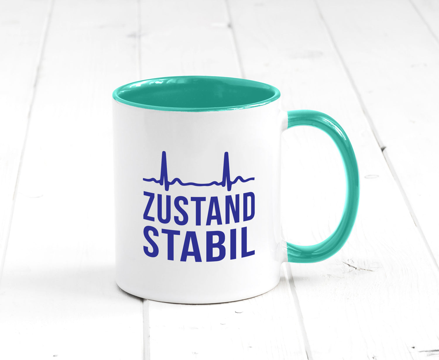 Zustand stabil | Herzschlag v2 Geschenk Humor Geschenkidee lustiger Spruch Tasse