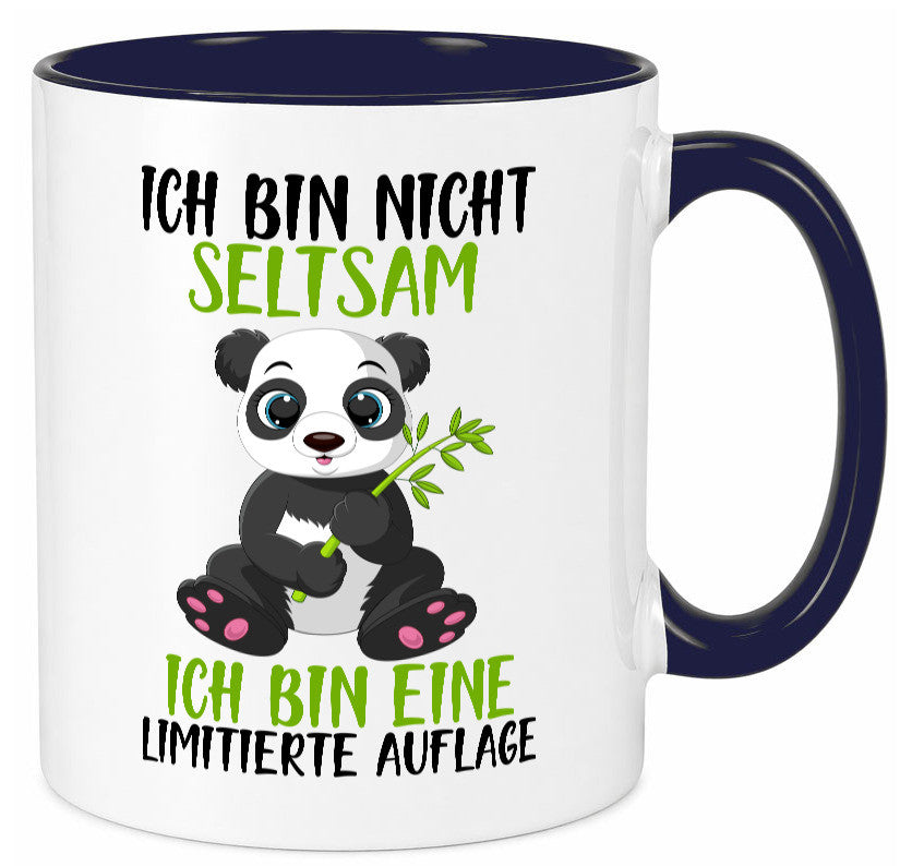 Ich bin nicht seltsam | süßer Pandabär lustiger Spruch Humor Geschenkidee Tasse