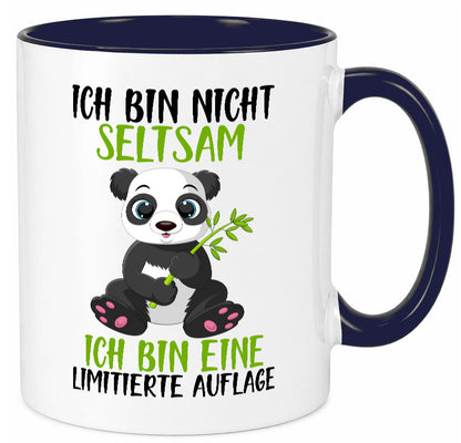 Ich bin nicht seltsam | süßer Pandabär lustiger Spruch Humor Geschenkidee Tasse