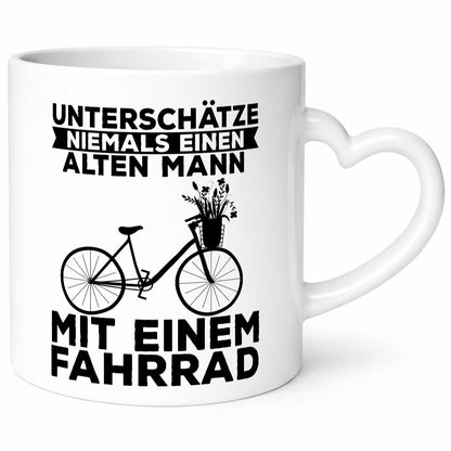 Unterschätze niemals einen Alten mann | Fahrad Fahren Geschenk Humor