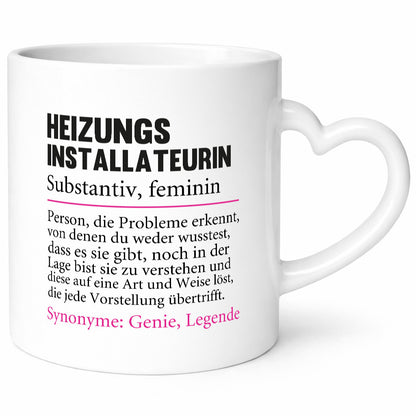 Heizungsinstallateurin | Beruf Spruch Heizung Geschenkidee Arbeit Kollegen Büro