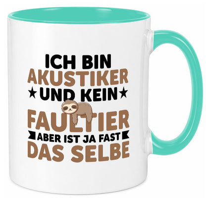 Ich bin kein Faultier: Akustiker | Akustik Geschenk Tierliebhaber Humor