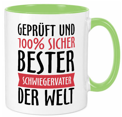 Bester Schwiegervater Geschenk Familie Geschenkidee lustiger Spruch Tasse