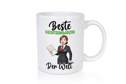 Beste Rechtsanwältin | Jurstin Anwältin Humor Geschenkidee Tasse