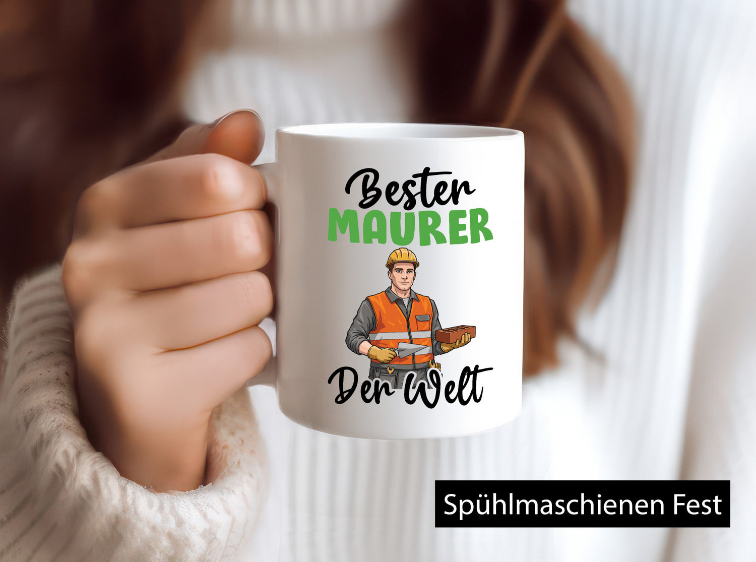 Bester Maurer | Bau Handwerker v2 Humor Geschenkidee Tasse
