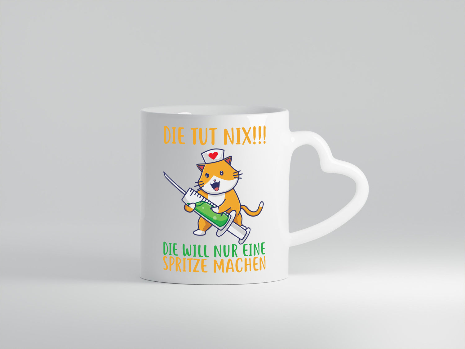 Die tut nix! | Spruch Katze Krankenschwester Humor Tierliebhaber Geschenkidee