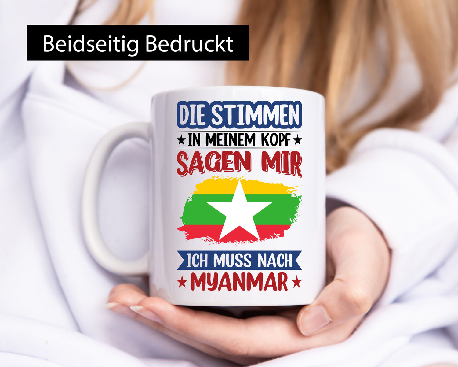Myanmar | Urlaub Stimmen in meinem Kopf Traumland lustiger Spruch Geschenk