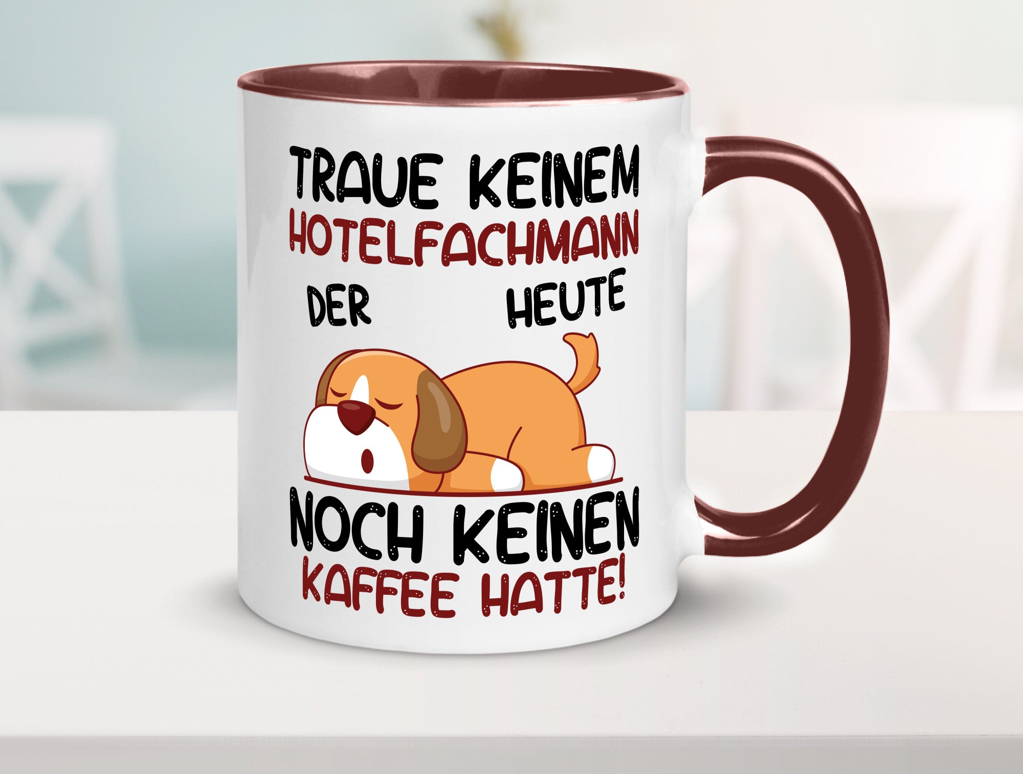 Traue keinem Hotelfachmann |Hotel lustig Humor Geschenkidee Geschenk Tasse