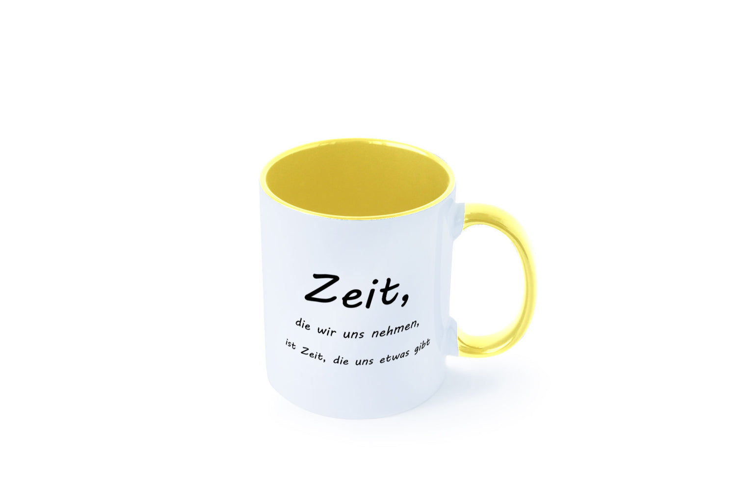 Zeit die wir uns nehmen ist etwas gibt Humor Geschenkidee Tasse