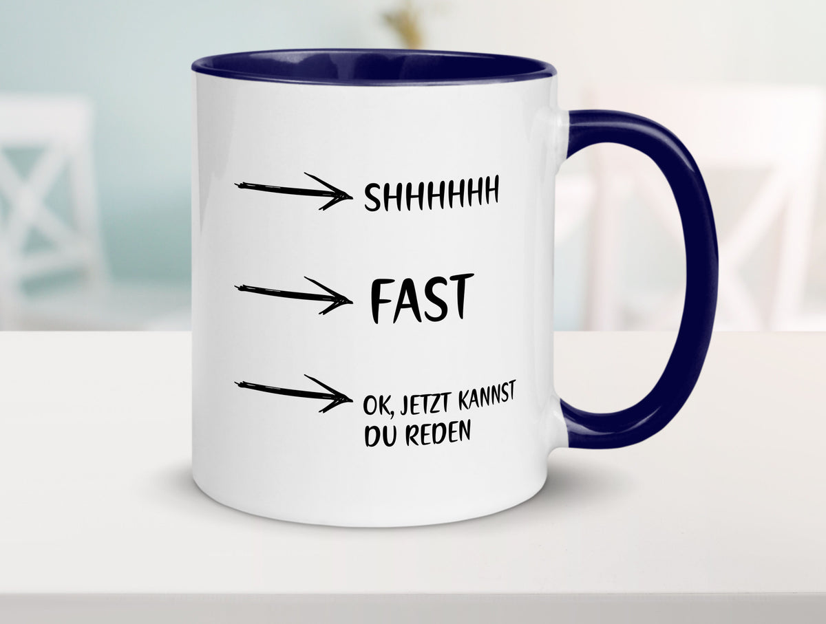 Jetzt kannst du reden | Morgenmuffel Kaffeetrinker Humor Geschenkidee Tasse