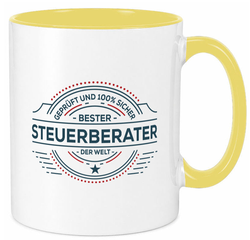 Geprüft und sicher: Steuerberater | Steuern Geschenk Humor Geschenkidee Tasse