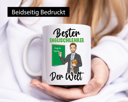 Bester Englischlehrer | Schule Englisch v2 Humor Geschenkidee Tasse