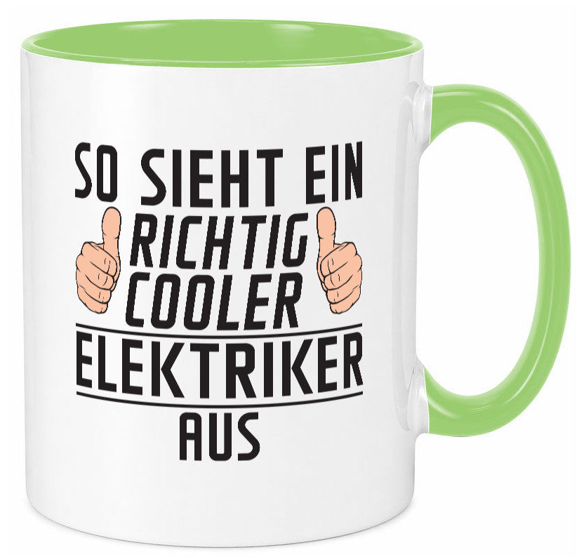 Richtig Cooler Elektriker | Elektronik Elektrotechnik Geschenk Humor Tasse