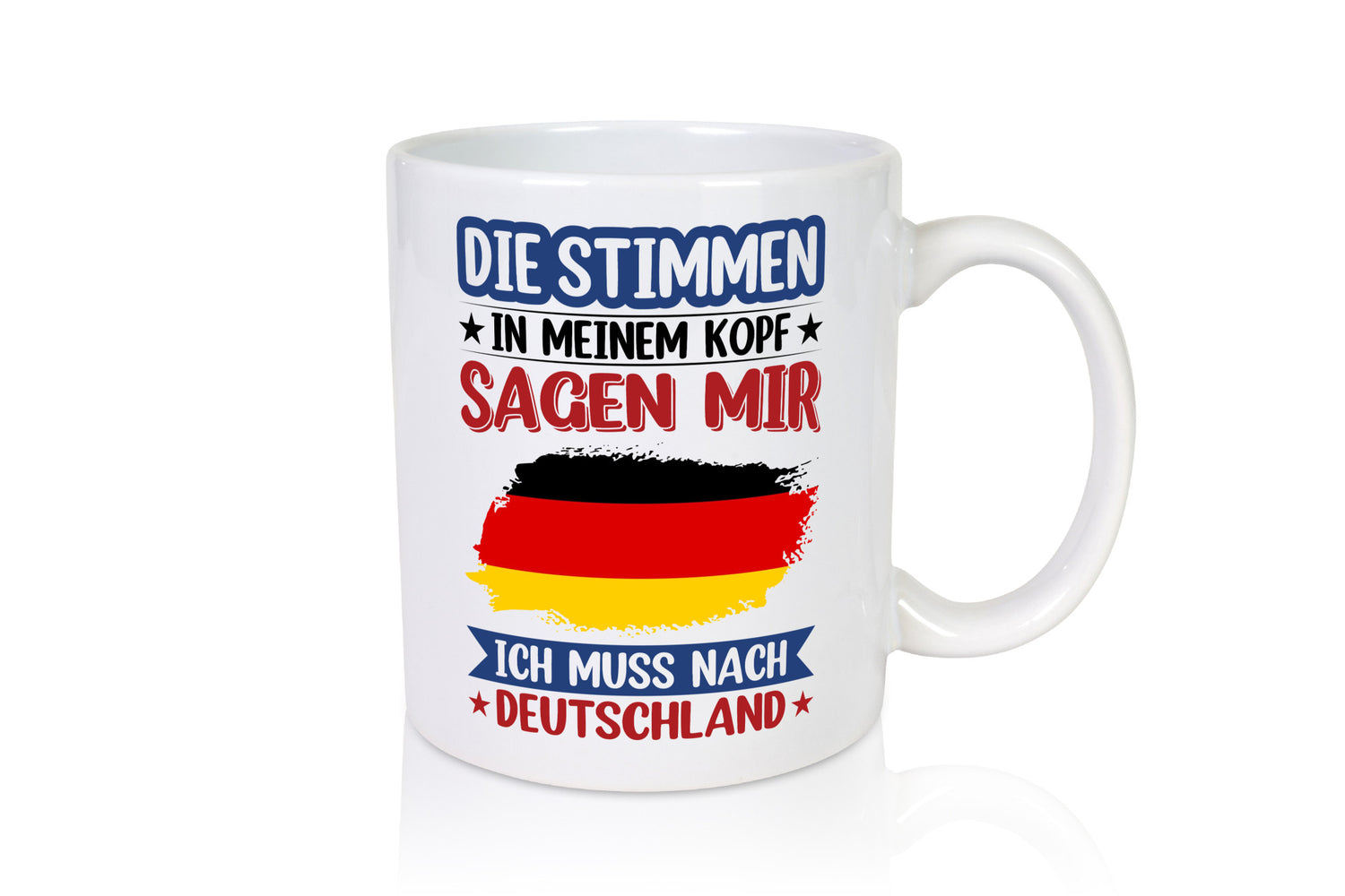 Deutschland | Urlaub Stimmen in meinem Kopf Traumland Humor Geschenkidee Tasse