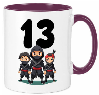 13. Geburtstag | 13 Jahre Ninja Geschenk Geschenkidee lustiger Spruch Tasse