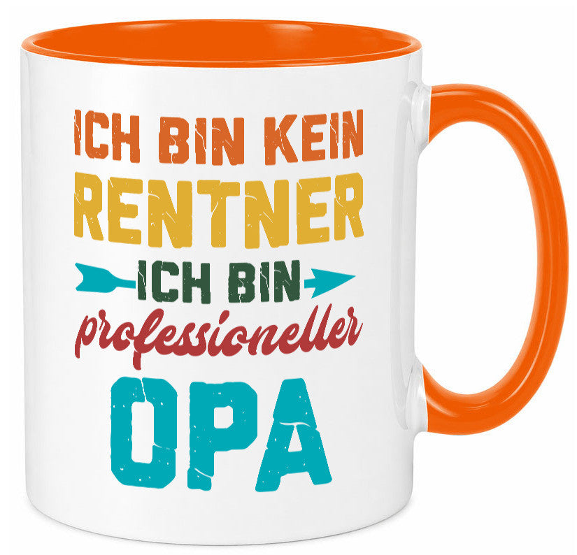 Ich bin Professioneller Opa | Rentner Großvater Geschenkidee Familie Humor Tasse