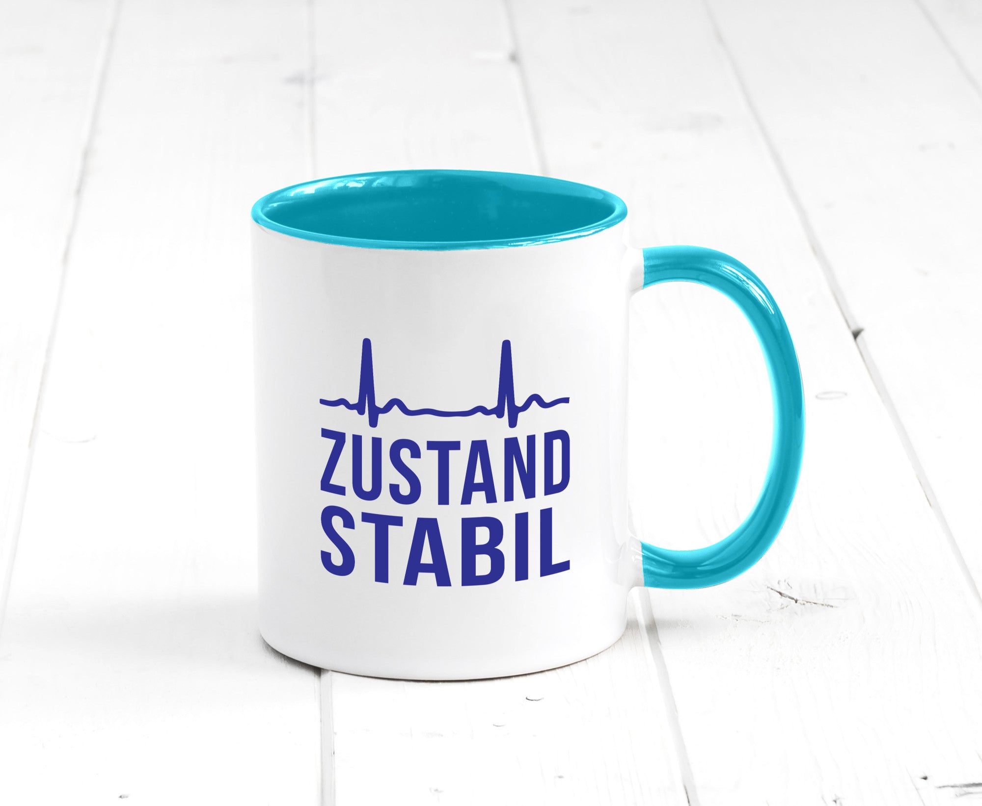 Zustand stabil | Herzschlag v2 Geschenk Humor Geschenkidee lustiger Spruch Tasse