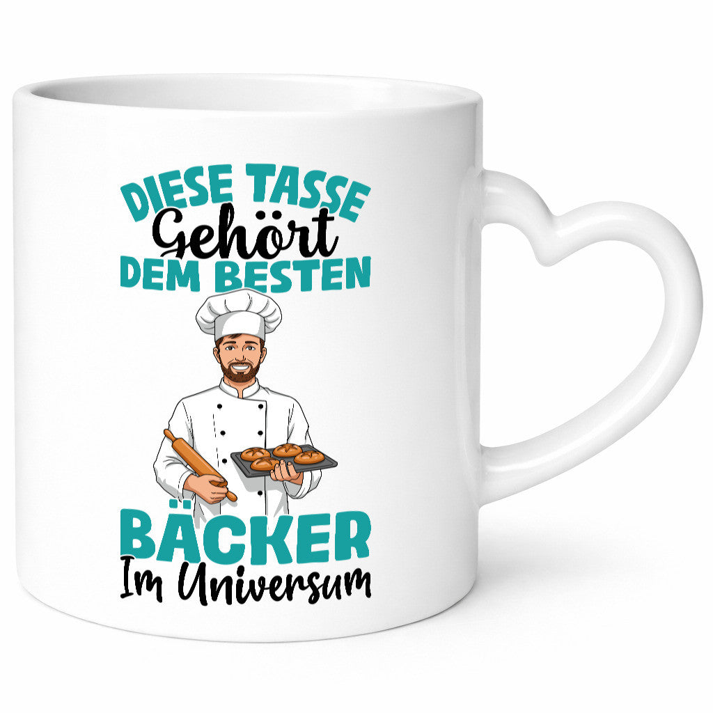 Im Universum: Bäcker | Bäckerei Backen Konditor Humor Geschenkidee Tasse
