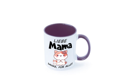 Liebe Mama Danke, für alles | Muttertag Beste Geschenk Familie Geschenkidee Tasse