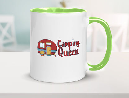 Camping Queen | Wohnanhänger Geschenk Humor Geschenkidee lustiger Spruch Tasse