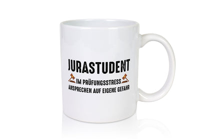 Jura student | Ansprechen auf eigener gefahr Prüfung Humor Geschenkidee Tasse