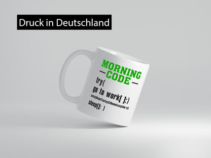 Morning Code | Informatiker Tasse Programmierer Humor Geschenkidee