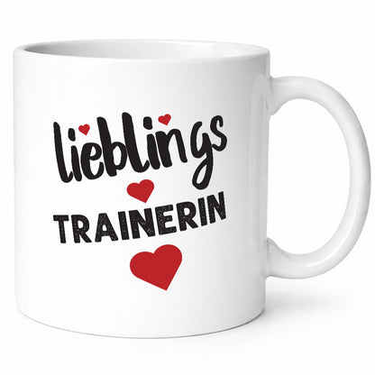 Lieblingstrainerin | Dankeschön Tasse Sport Trainerin lustiger Spruch Geschenk