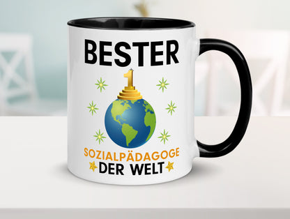 Welt Bester Sozialpädagoge | Pädagoge Geschenk Humor Geschenkidee lustiger Tasse