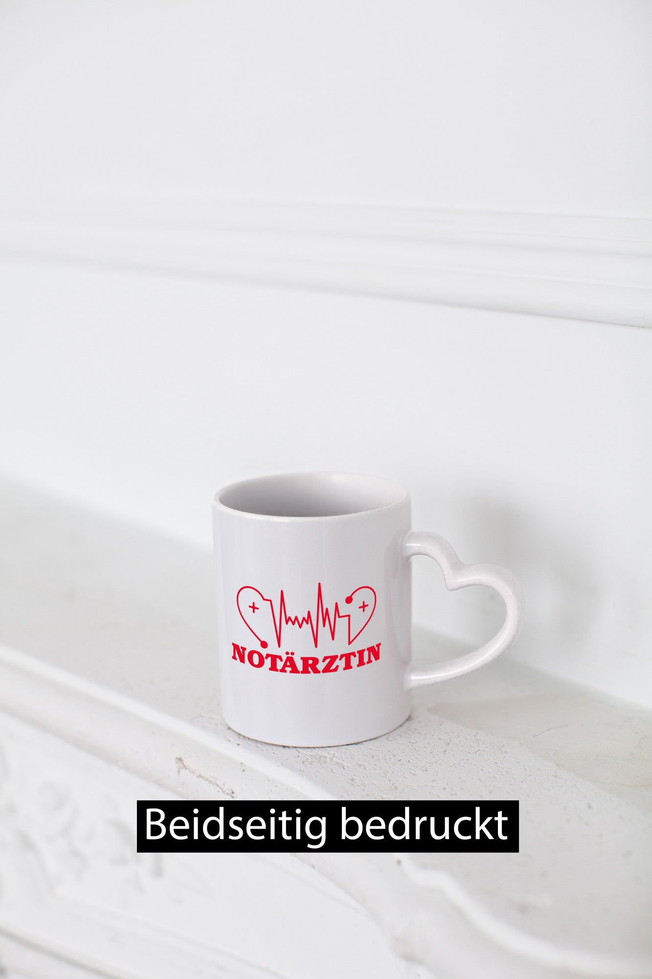 Notärztin Motiv | Herzschlag Ärztin Stethoskop Geschenk Humor Geschenkidee