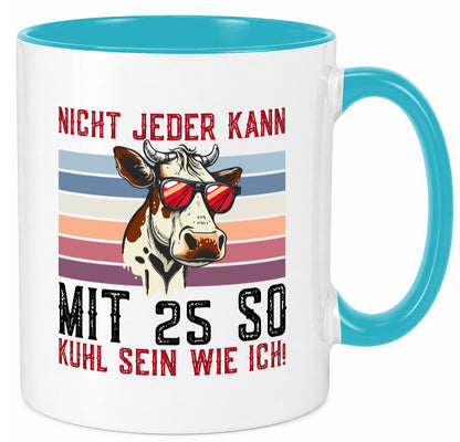 Mit 25 so gut aussehen | 24. Geburtstag Landwirt Bauer Humor Geschenkidee Tasse