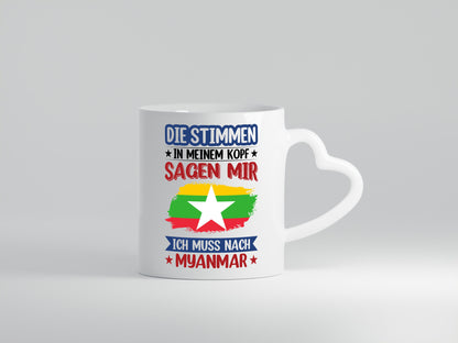 Myanmar | Urlaub Stimmen in meinem Kopf Traumland lustiger Spruch Geschenk