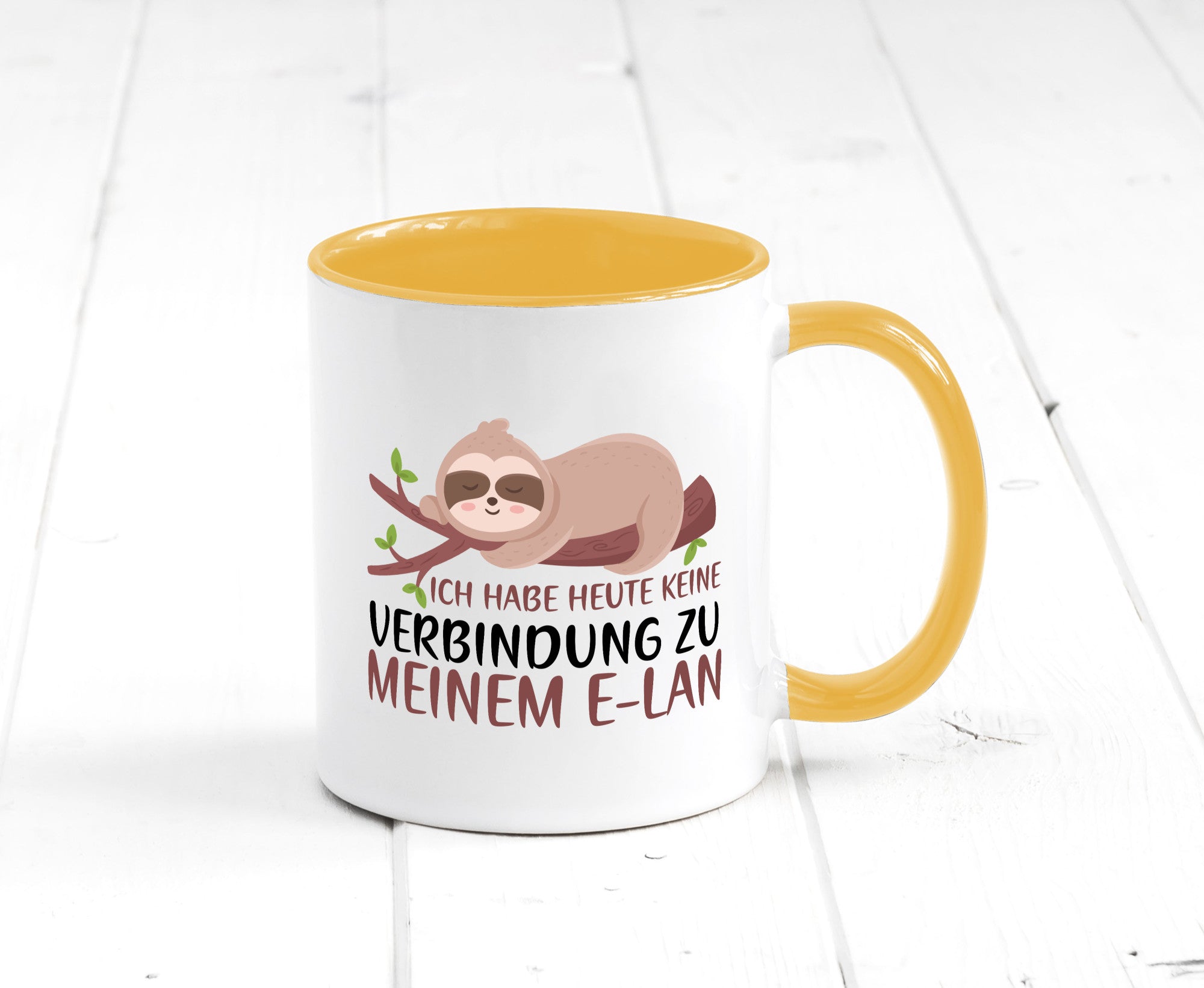 Verbindung zum Elan | WLAN Faultier Faulpelz Laufband Humor Tierliebhaber