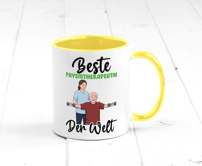 Beste Physiotherapeutin v3 lustig Humor Geschenkidee Geschenk Tasse