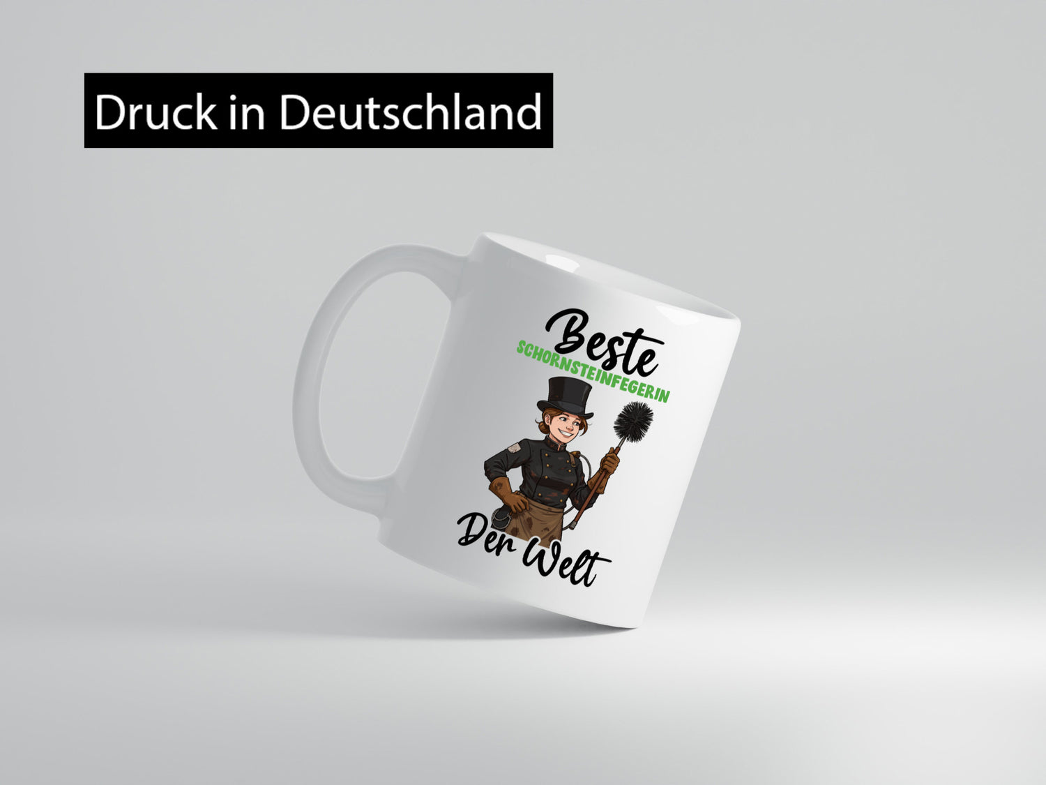 Beste Schornsteinfegerin | Kaminkehrer lustig Humor Geschenkidee Geschenk Tasse