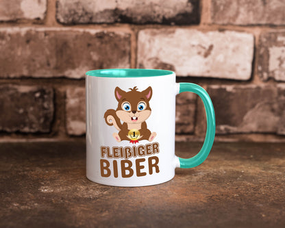 Fleißiger Biber | Motiv Tasse Kinder Geburtstag lustig Geschenkidee Geschenk
