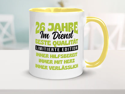 26 Jahre im Dienst | Jubiläum Arbeit v4 Geschenk Kollegen Büro lustiger Spruch