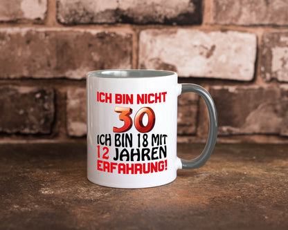 Ich bin nicht 30. lustiger Spruch Geschenk Humor Geschenkidee Tasse