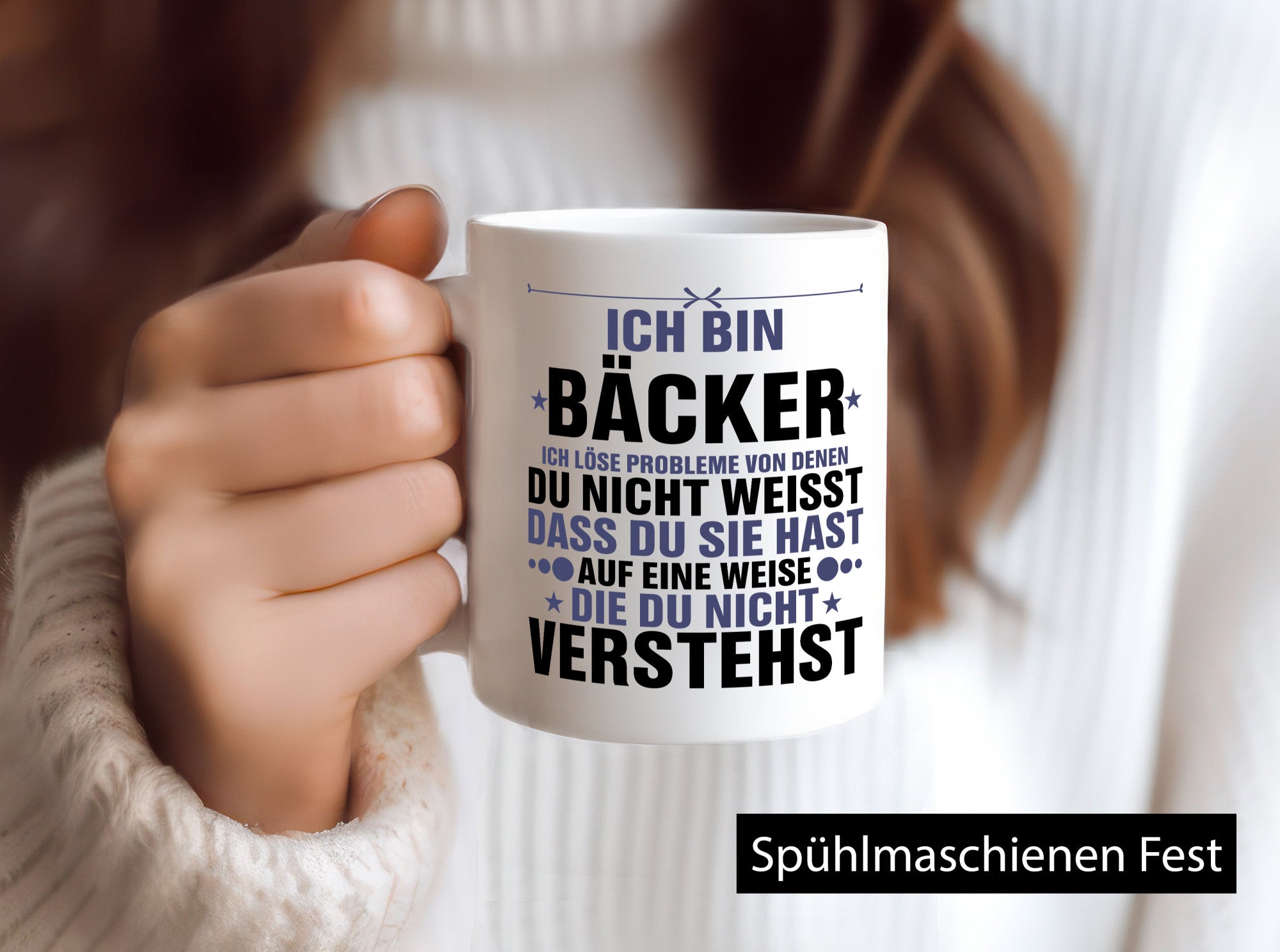 Löse Probleme: Bäcker | Bäckerei Backen Konditor lustiger Spruch Geschenk Humor