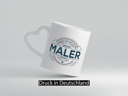 Geprüft und sicher: Maler | Malerei lustig Humor Geschenkidee Geschenk Tasse