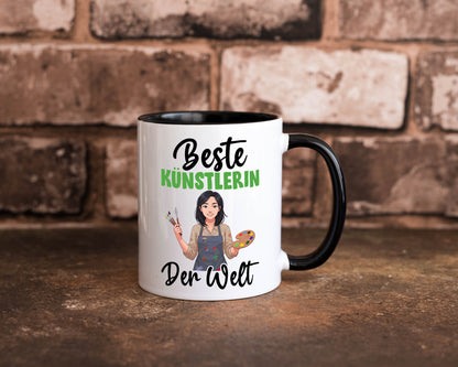 Beste Künstlerin| Kunst Geschenk Humor Geschenkidee lustiger Spruch Tasse
