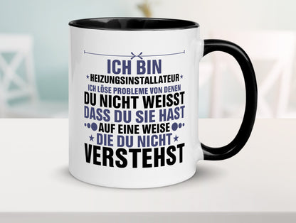 Löse Probleme: Heizungsinstallateur | Heizungsbauer lustiger Spruch Geschenk