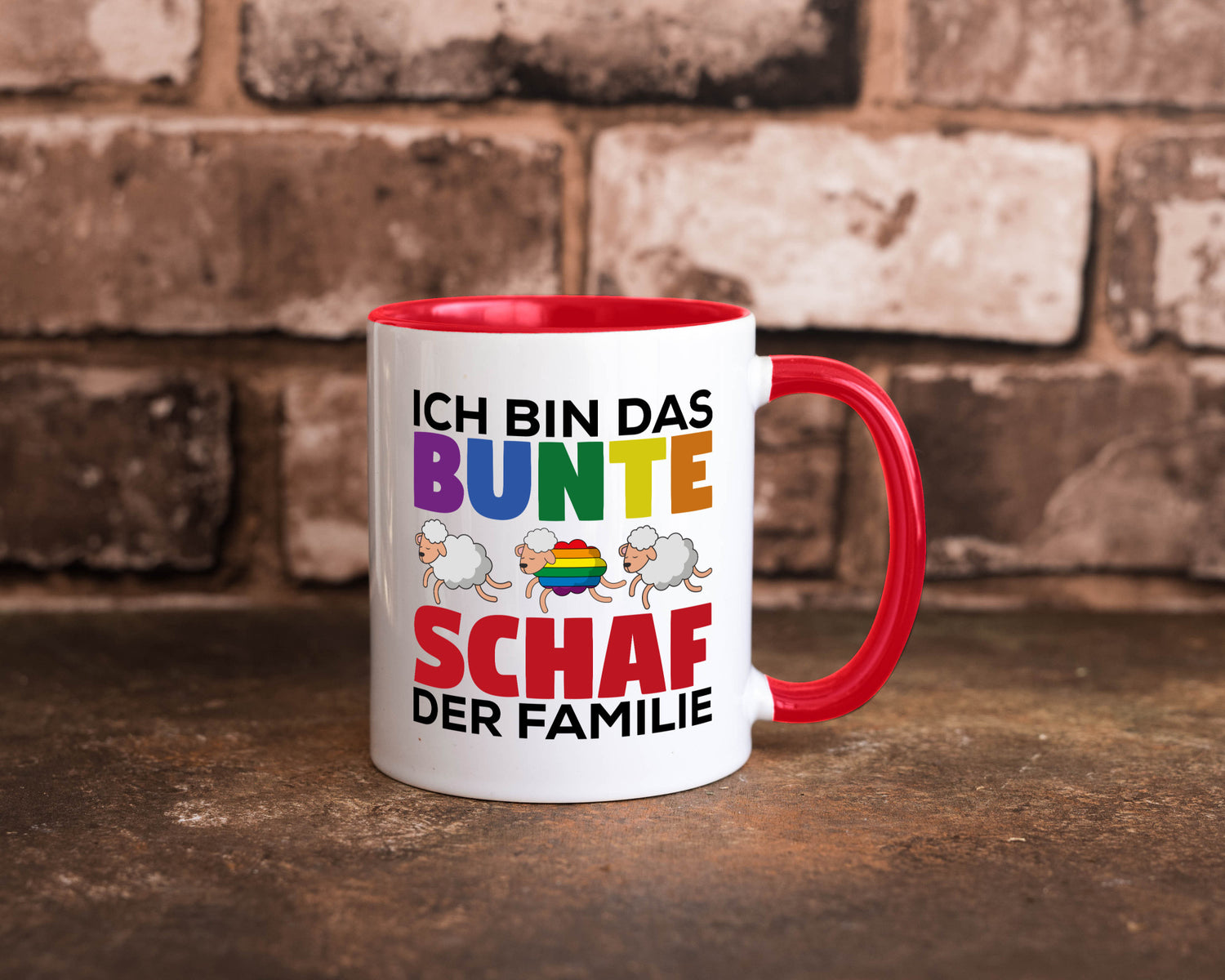 LGBTQ+ Tasse | Buntes Schaf Regenbogen Humor Geschenkidee