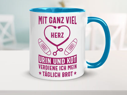Herz, Urin, Kot, damit verdien ich mein Brot | Stethoskop Geschenk Humor