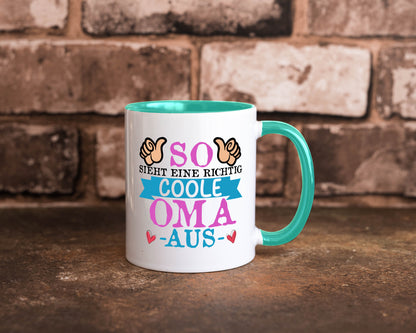 So sieht eine richtig Coole Oma aus | Großmutter Humor Familie Geschenkidee